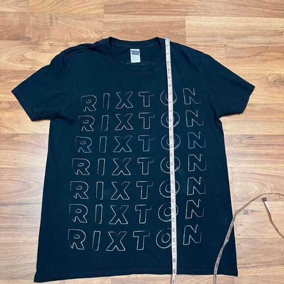 Gildan Mens Soft Style Ringspun Rixton Graphic Tour T-Shirt Black Medium - Picture 5 of 8